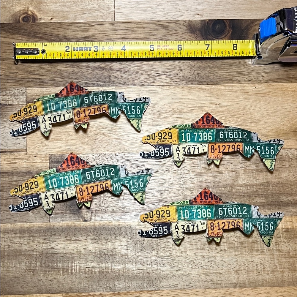 Set of 4 Colorado Fish Patches